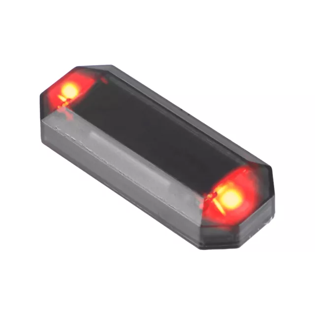 Voiture Alarme Lumière Solaire Pouvoir LED Lumière Rouge Coquille Noir