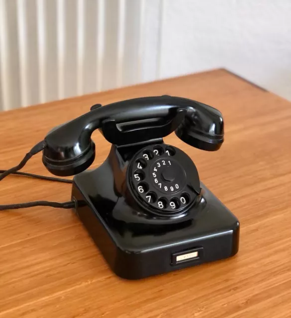 Altes Bakelit Reiner München Telefon W48 50er Jahre Wählscheibe ORIGINALZUSTAND