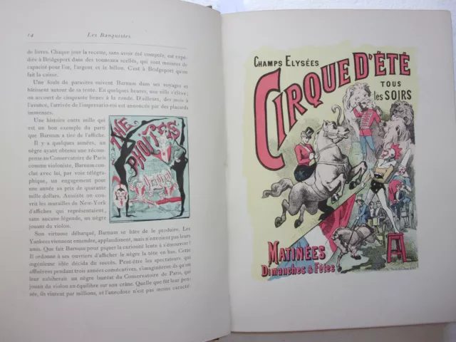 livre ancien Les jeux du cirque et la vie foraine 1889 Edition originale couleur