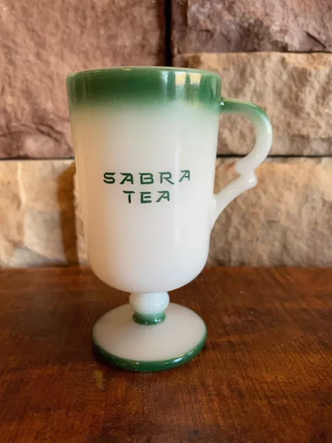 Vintage Sabra Tea Milk Glass 6 oz Cup