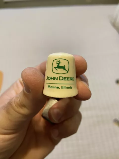 Vintage John Deere Thimble - Moline, Illinois