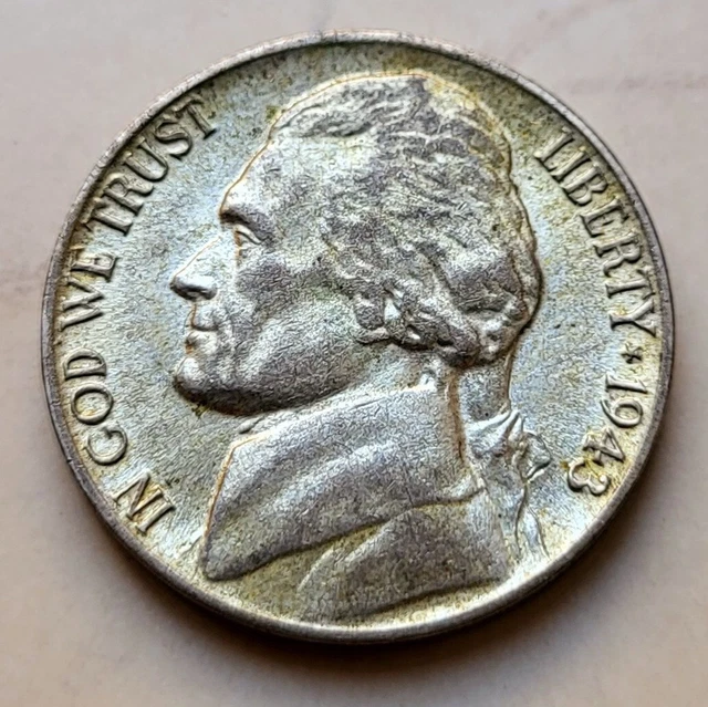 🧭 🇺🇸 USA war nickel coin (35% silver). Uncirculated with original luster!
