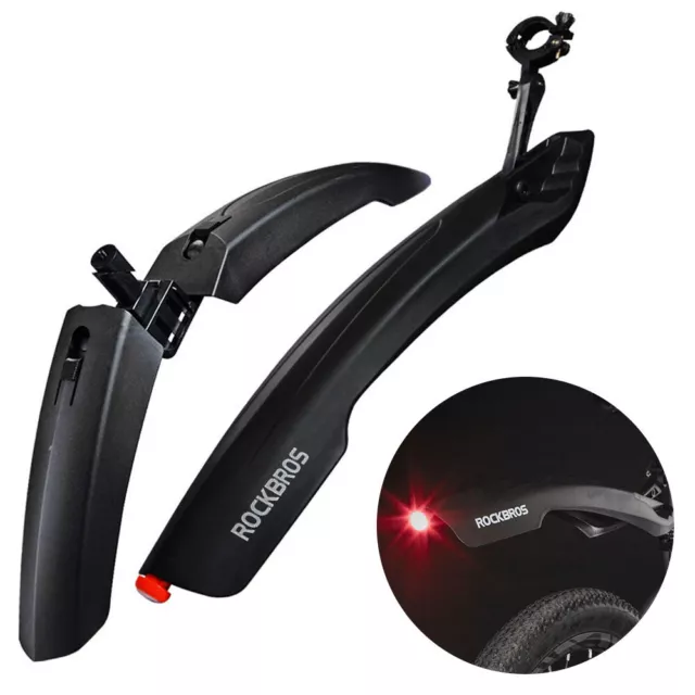 ROCKBROS Bike Fender Adjustable Mudguard Front Rear Fender Set Cycling Fenders