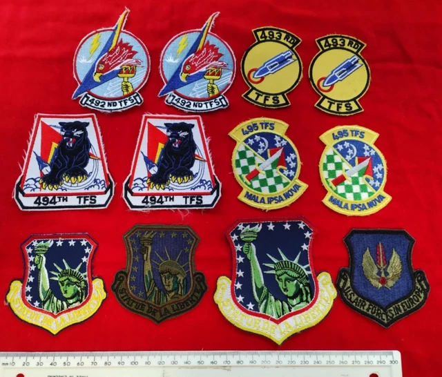 ORIGINAL USAF 494TH FIGHTER SQUADRON Patch - F-15E Strike Eagle - RAF Lakenheath UK