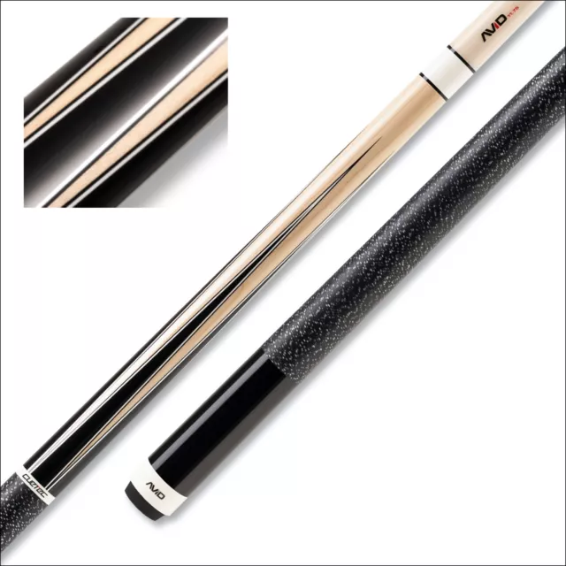 Cuetec Avid Era 6PT Sneaky Pete Natural Cue 11.75 Shaft, Linen Wrap