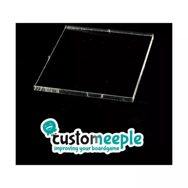 Paquete de bases cuadradas transparentes Customeeple de 30 mm nuevo