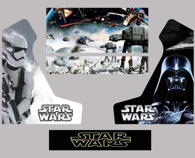 STICKERS STAR WARS Art borne d'arcade Modele 1 EUR 90,00 - FR