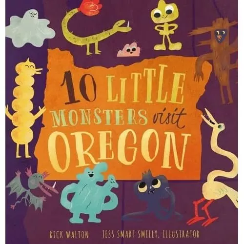 10 Little Monsters Visit Oregon, zweite Auflage - Hardcover NEU Walton, Rick 18/0