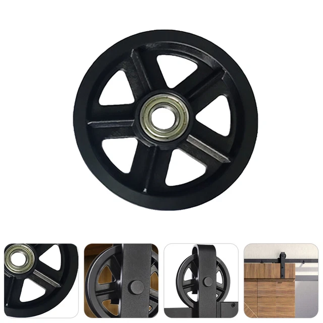 SIB Roue coulissante, roue de rouleau de porte, roue de porte noire