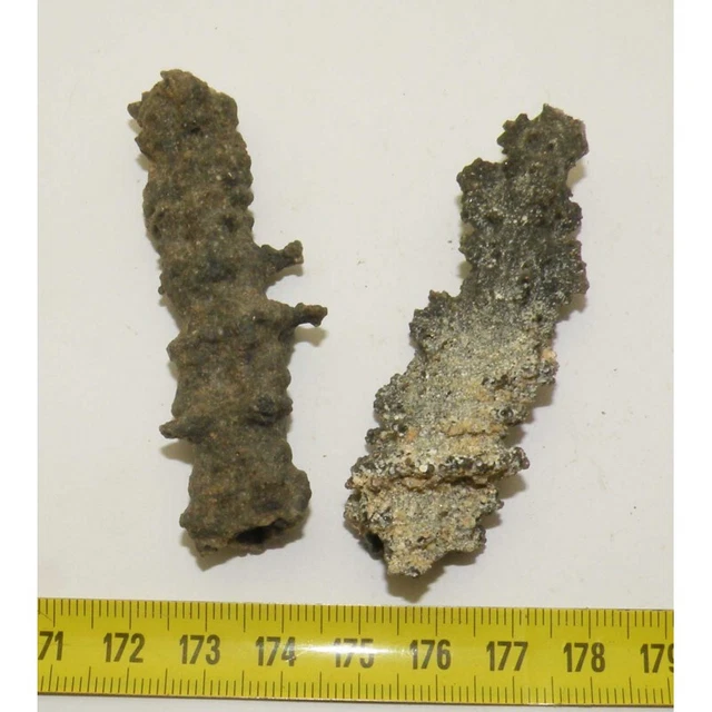 Lotto Di 2 Fulgurites (Meteorite Tektit - 036)