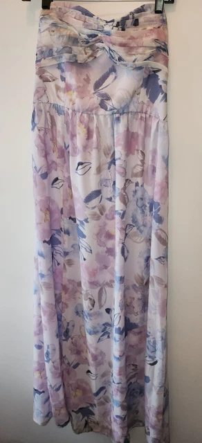 Plum Pretty Sugar From Anthropologie Strapless Maxi Dress Womens 8