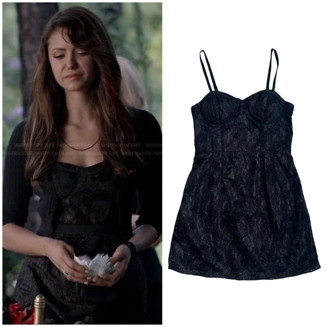 AMERICAN EAGLE LACE corset dress size 2 NWT Elena Gilbert LBD Hoco Y2K  Gothic 53.12 - PicClick UK