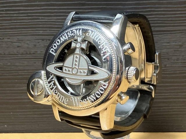 VIVIENNE WESTWOOD CAGE VW-2063 Men's Used Watch Quartz Black Dial