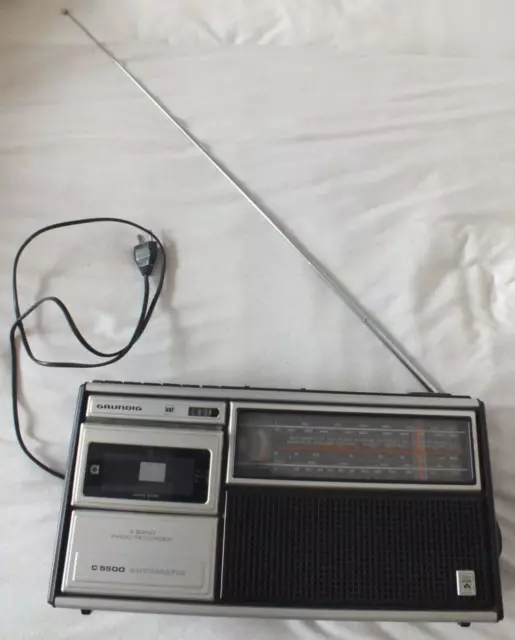 Grundig C5500 Automatic Radio Recorder Kassettenrecorder Rundfunkempfänger RETRO
