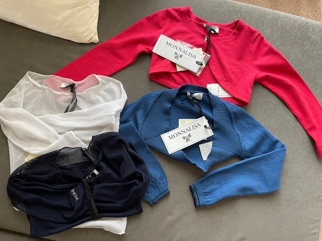 Monnalisa girls set bolero tops age 4-5 years