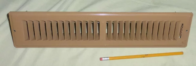 Steel Floor/Wall Adjustable Vent Cover Heater/AC Forced Air Excellent Condition