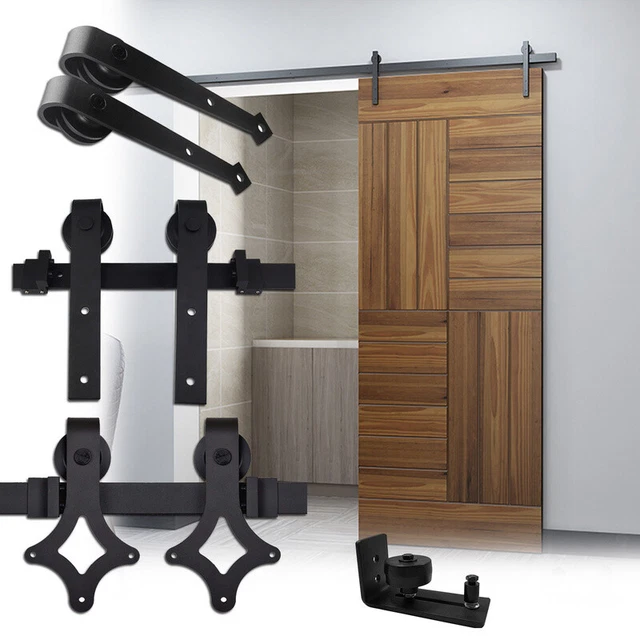Sistema de puertas correderas carril 150-200 kg herraje de puerta corredera cable de botella 152-363 cm