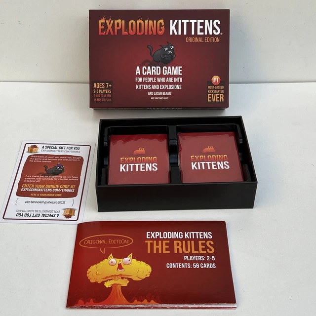 EXPLODING KITTENS 🐱 Card Game New. £5.00 - PicClick UK