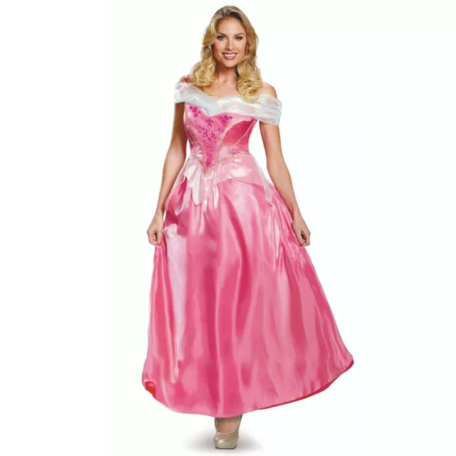 Costume da donna ufficiale principessa Disney aurora adulto bella addormentata abito elegante