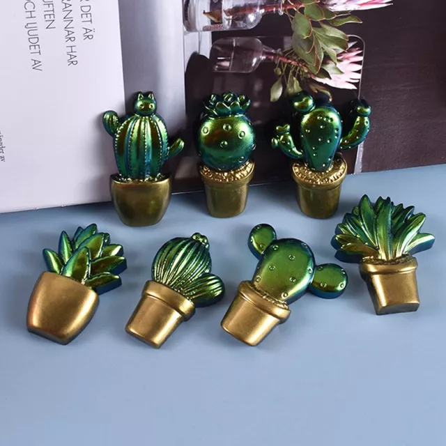 2021 New 3D Cactus Keychains Crystal Epoxy Resin Mold Pendant DecoratiFE