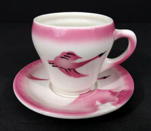 SYRACUSE CHINA Milwaukee Road CM&StP Railroad "TRAVELLER" Pattern Cup & Saucer 2