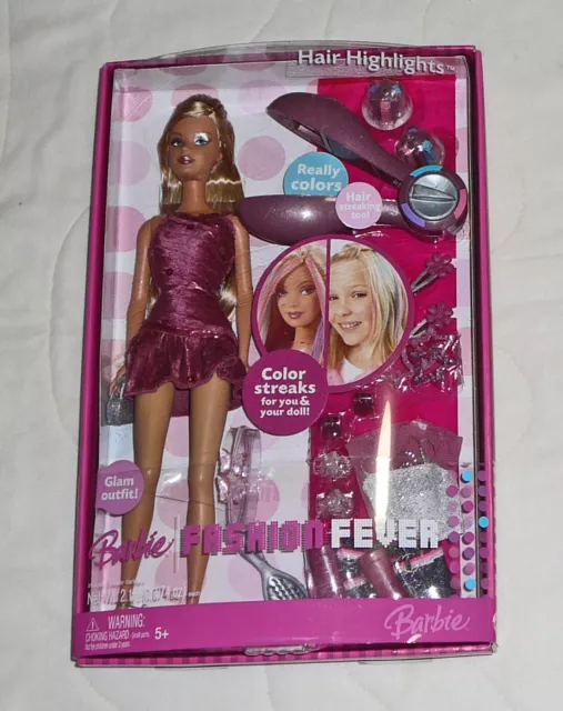 MATTEL BARBIE FASHION Fever Hair Color Streaks Highlights Doll 2006 J9235 EUR 47,22 - PicClick IT MATTEL BARBIE FASHION Fever Hair Color Streaks Highlights Doll 2006 J9235 EUR 47,22 - PicClick IT