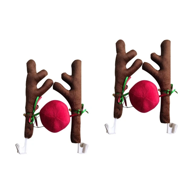 2 Pack Rudolph Die Rote Nase Rentier Auto Dekoration Weihnachtsdeko Zubehör