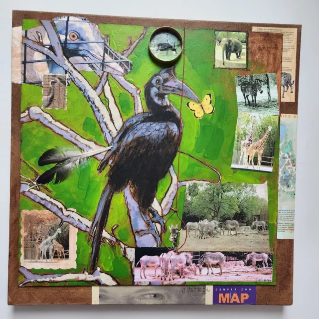 Decoupage Of Zoo Animals By Jim Howard "A Visit To The Denver Zoo"