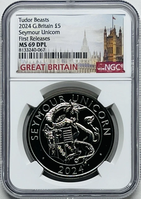 2025 GREAT BRITAIN 5Pd Queen's Panther Ngc Ms67 Dpl Tudor