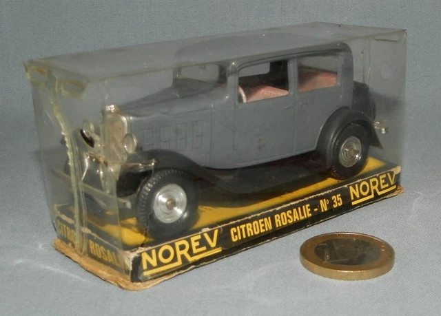 Miniature NOREV 1/43 – Citroën Rosalie N*35 – Vert Beige – Boîte D'origine