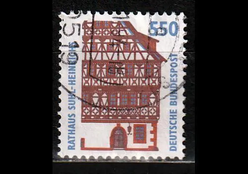 Deutschland Bund BRD SWK 550 Rathaus Suhl-Heinrichs - Mi-Nr. 1746 gestempelt