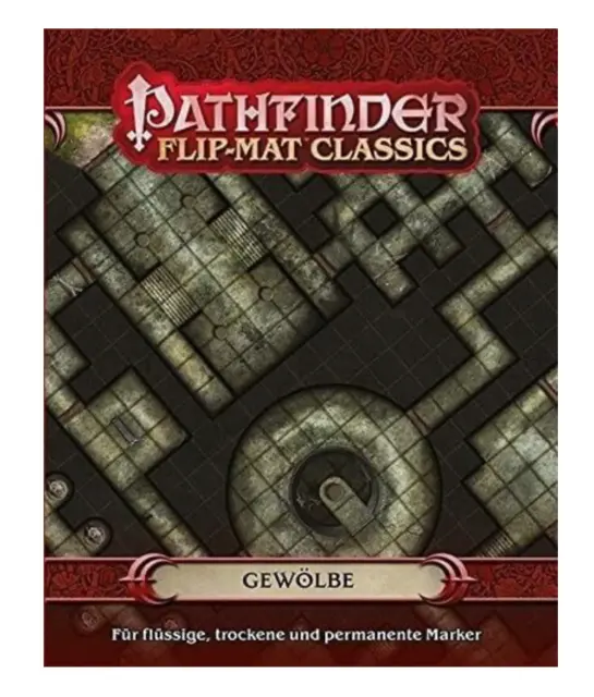 Pathfinder Flip-Mat Classics: Gewölbe 60 x 75cm, 2,5cm-Felder NEU und OVP