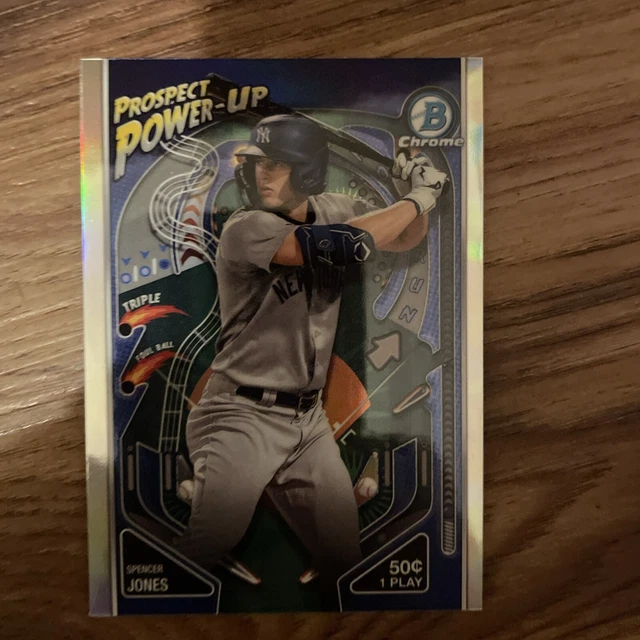 2024 BOWMAN CHROME Prospect PowerUp Pp9 Spencer Jones Yankees EUR 5,51