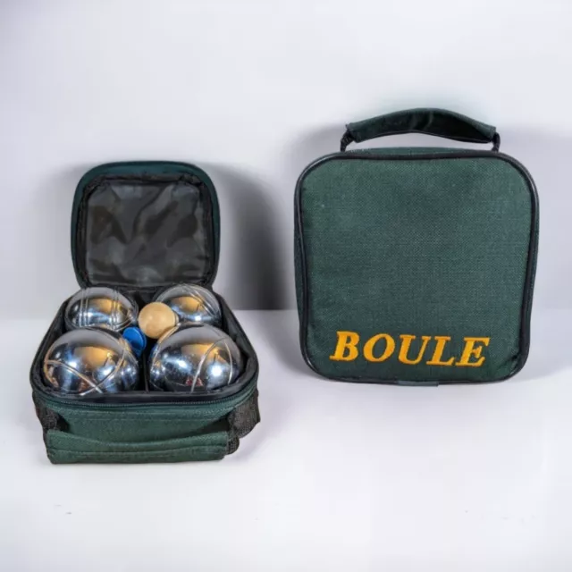 Engelhart French Boules Petanque Balls Garden Game Set with Carry Case