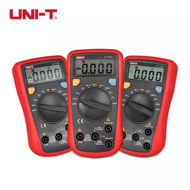UNI-T UT136A/B/C/D Mini Multi Testers Auto-ranging Handheld Digital Multimeters 2