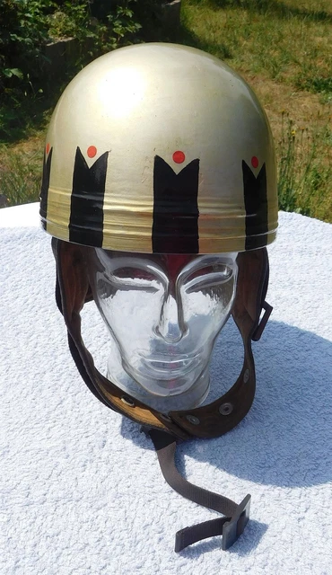 cromwell motorcycle helmets uk Classic Retro Half Helmet Demi Jet for Scooter Scooter Bike Open Helmet German Classic ECE Approved for Women Men Adults B,XXL Automotive Cromwell Helmet FOR SALE! -
