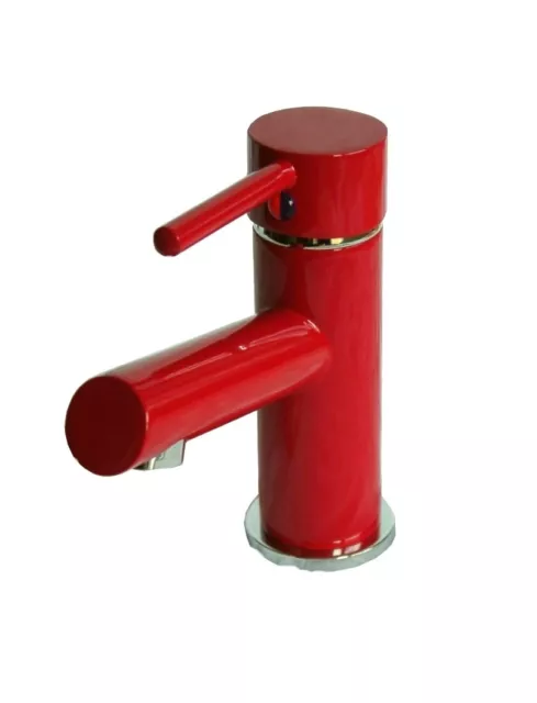 Grifería de lavabo monomando lavabo grifo baño grifo rojo