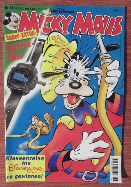 Micky Maus 2000 - Nr.36 Original -Schönes Heft!! - ohne Beilage