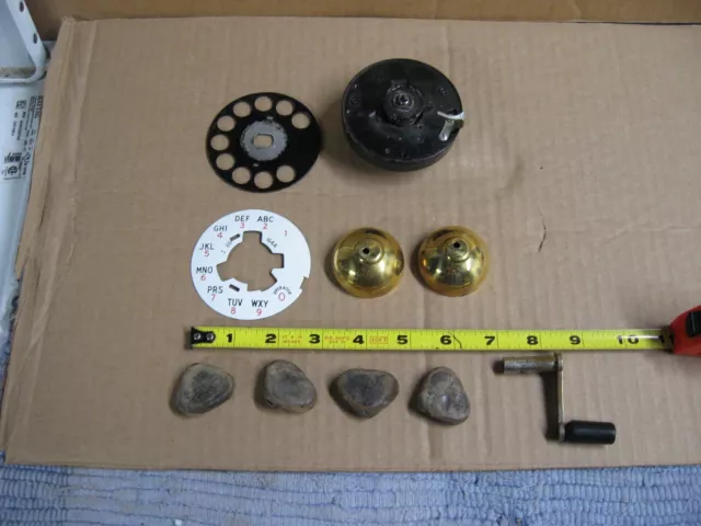 Western Electric Rotary Telephone Dial 6A3 & Misc Parts Not Tested