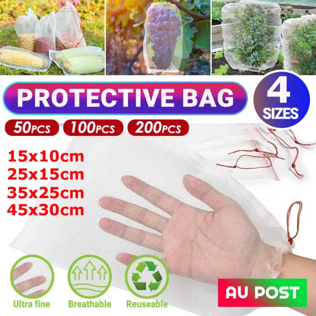 Fruit Fly Net Insect mesh Vegetable Garden Plant Crop Protection Cover Bags Bulk