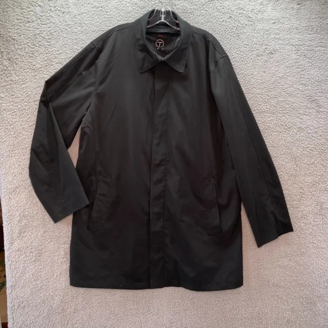 Tumi T Tech Jacket Men's Size 2XL Black Trench Coat All Seasons Business Casual