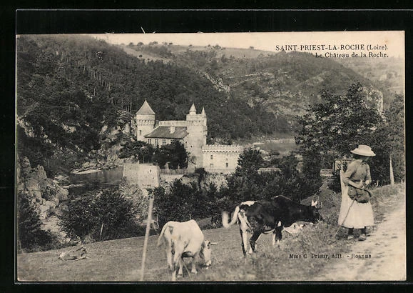 CPA Saint-Priest-la-Roche, le Chateau de la Roche