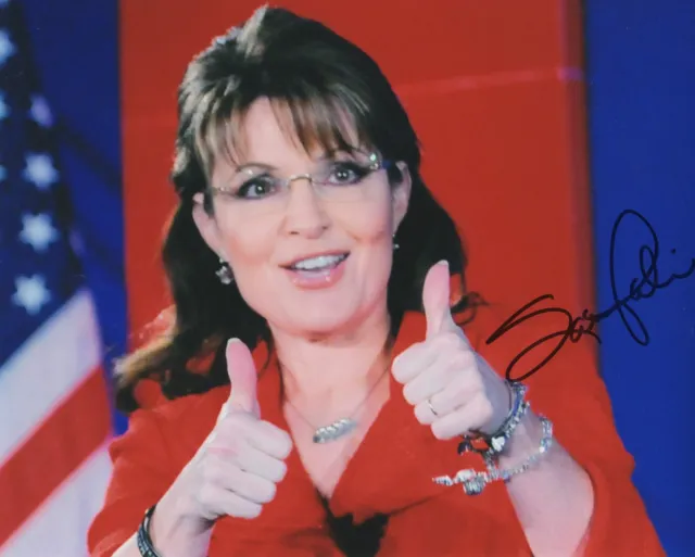 Sarah Palin Signed 8x10 Photo Alaska Governor COA