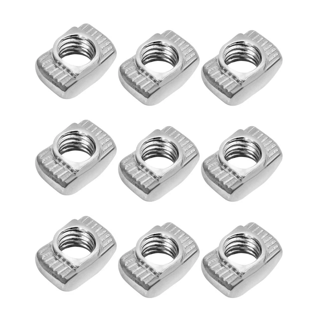 BESTOMZ 50Pz Filo a T sottile estrusioni in alluminio europeo (M4x10x6)