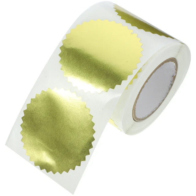 Craspire 100 Autocollants Or En Relief – Sceaux Certificat 50mm, Médaille Décorative Auto-Adhésive Pour Diplômes, Enveloppes, Notaire, Bachelor Cap