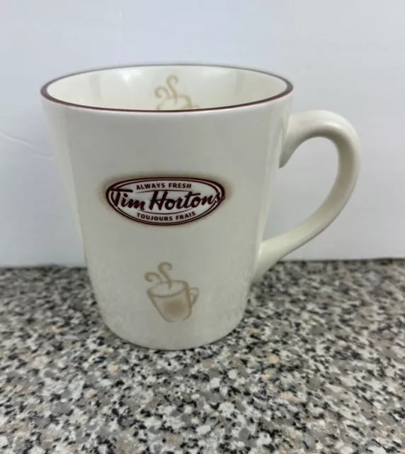 Tim Hortons Coffee Tea Cup Mug 14 Ounce 2007 Limited Edition Cream #/No 007