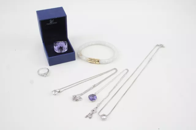 Swarovski Crystal Jewellery Necklaces Ring Bracelet Stardust Signed Branded x 6