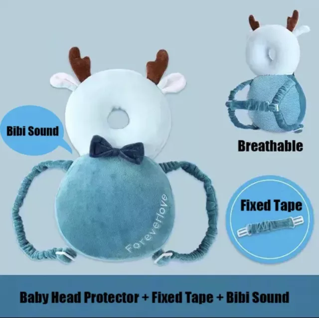 Nueva Almohada Para La Espalda Para Bebes Suave Protector Para La Cabeza De Bebe