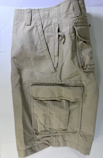L L Bean Allagash Cargo Shorts Natural Fit Gray Men's Size 36W 3