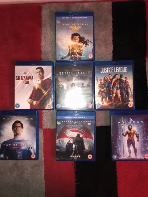 DC  blu ray bundle 7 Films Some In 3D